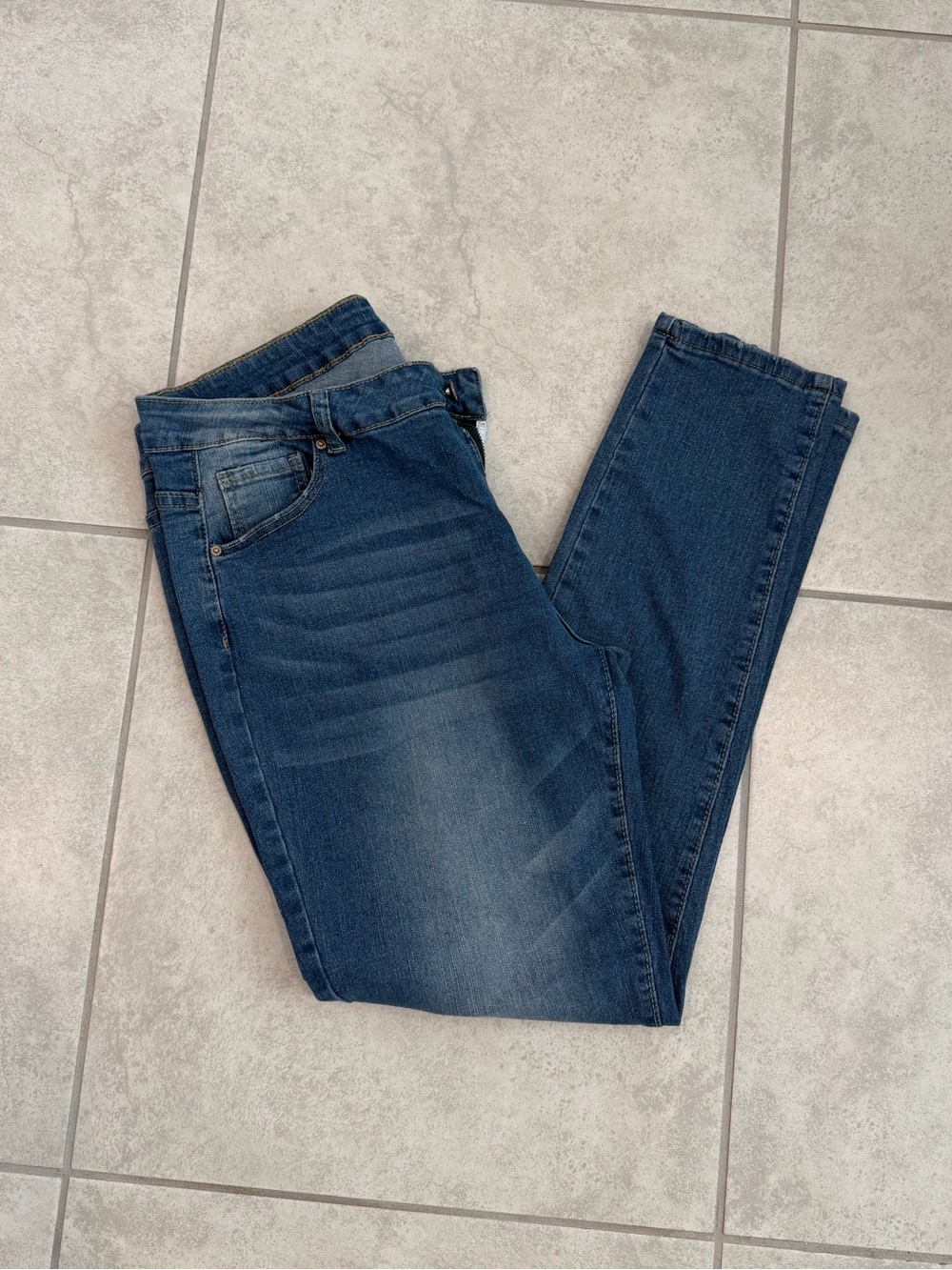 Classic Dark Blue Denim Jeans
